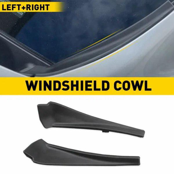 1 Pair Black Plastic Windshield Wiper Cover Extension Trim for Ri