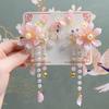 Hanchen Chinese-Style Children's Hanfu Headdress: Girls' Tassel Edge Clip with Step Shake.