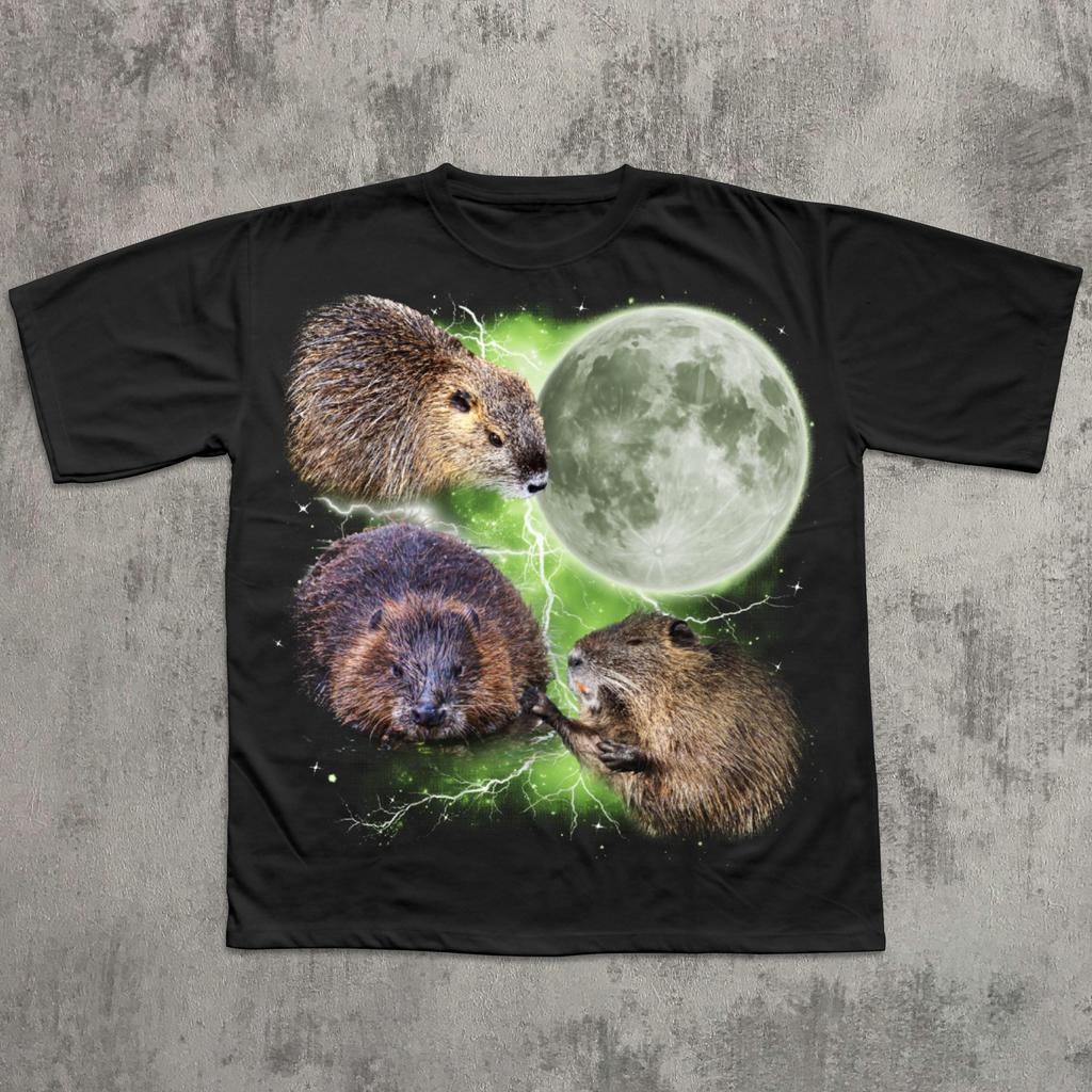 90s Retro Three Beavers T-shirt, Vintage Graphic Tee, Beaver Shirt, Funny Shirts, Unisex Cotton, Gag Gifts