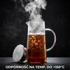 1.3L Glass Jug With Lid For Serving Tea, Water, Juice, Mulled Wine