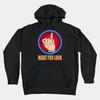 Funny "Made You Look" Playful Slogan Graphic Unisex Cotton Pullover Hoodie