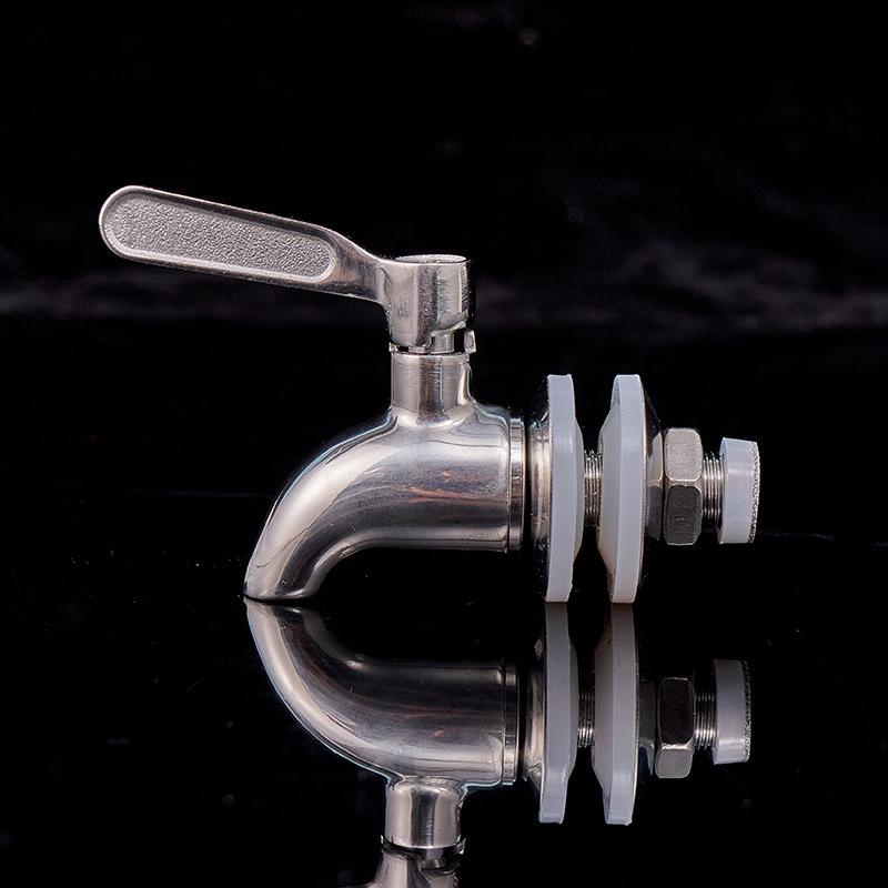 304 Stainless Steel Spigot for Wine Barrels, Glass Infusion Bottles, Beverage Containers, Juice Barrels, and Ceramic Jars