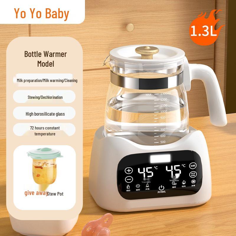 Single Layer Electric Kettle with Constant Temperature & Integrated Tea Maker