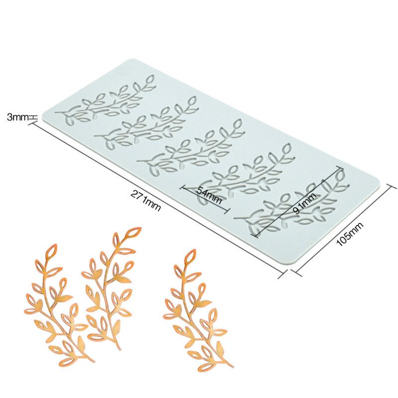 

Silicone Chocolate Molds for Molecular Gastronomy: French Hollow Lace & Tree Leaves Design 1