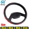 Genuine Leather Steering Wheel Covers for Car Bus Truck 36 38 40 42 45 47 50cm Diameter Auto Steering-wheel Cover