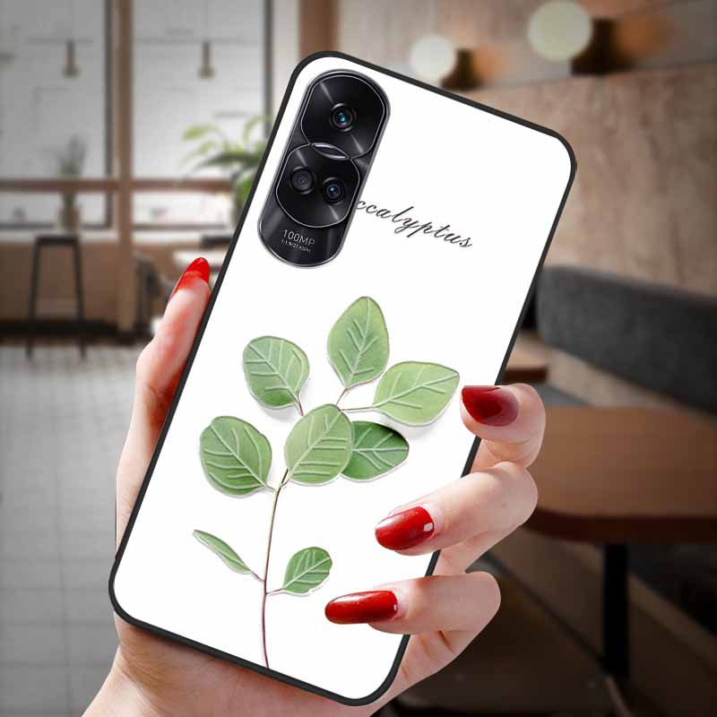 For Honor 90 Lite 5G Case 3D Flower Relief Emboss Silicon Back Cases For Honor 90 Cover Honor90 Pro 90Pro 90Lite Soft Protective