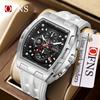 OFNS 1210 Luxury Men's Quartz Watch Multifunctional Timing Watch Three Eye Six Pin Quartz Watch Calendar Business Men's Watch