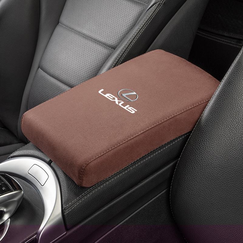 2026 Hot Interior Stickers Car Armrest Box Heighten Pad Suede Arm Rest Cushion For Lexus RX330 IS250 Ct200h ES300h RX350 IS300h