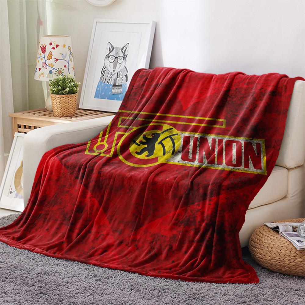 1.FC Union Berlin Flannel Blanket, High quality Comfortable for All Seasons, Home Decor, Warmth and Comfort