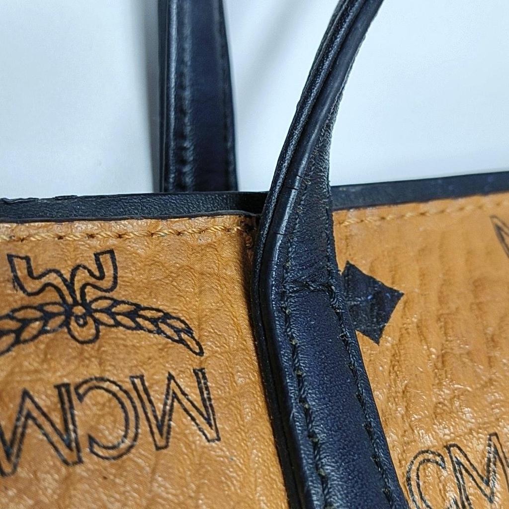 [Pre-Owned] Anya Visetos Coated Monogram Print Commuter Canvas Tote Bag Shopping Bag Shoulder Handbag Mini - Good #AIW5UO