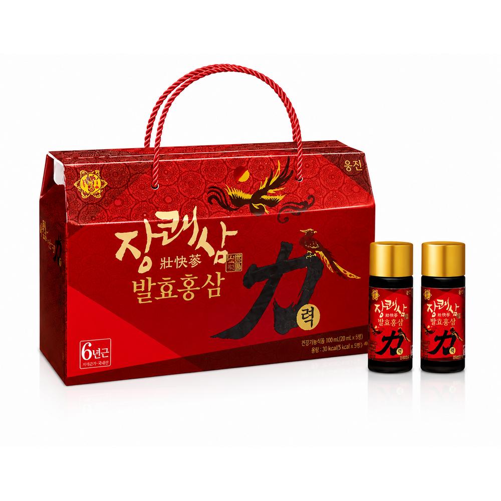 Woongjin Janggaesam Fermentierter Roter Ginseng Power 85ml x 10 Flaschen