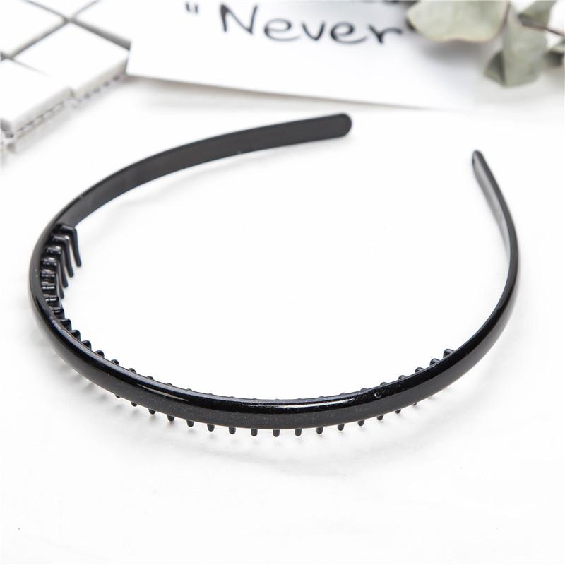 Nova Moda Elásticos Impermeáveis Faixas de Cabelo Aro de Cabelo Dentado para Adultos Grande Lavar o Rosto Larga Faixa de Cabelo de Plástico Inquebrável