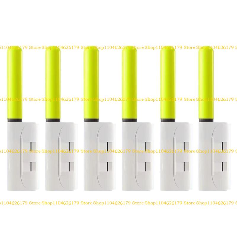 A1A2 6Pcs Fishing Rod Tip Glow Stick LED Light Clip on Rod Tip Glow Stick Waterproofs LED Night Fishing Rod Tip Light