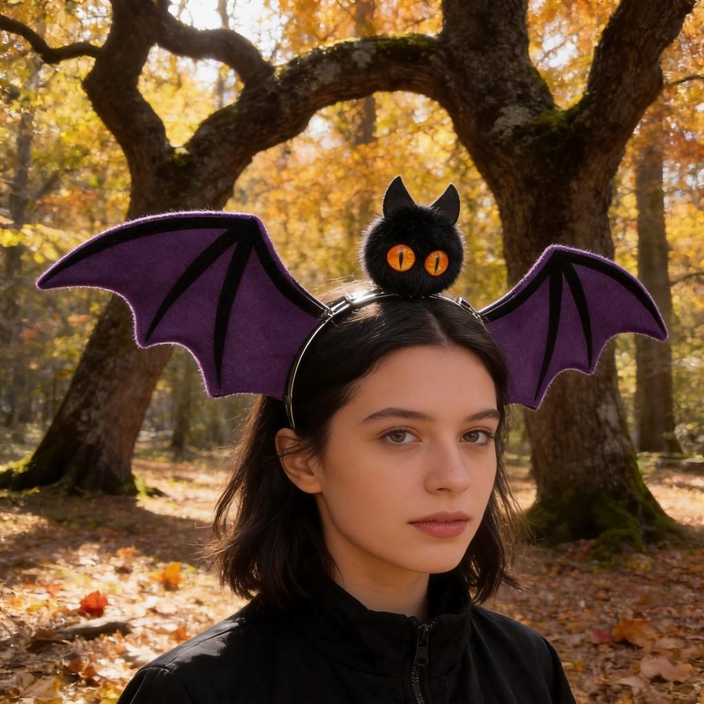 Animal Bat Wings Headband Cosplay Halloween Party Accessory For Men And Women