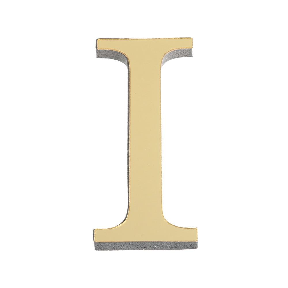 10CM 26 English Letters Wall Sticker 3D Mirror Acrylic Gold Wall Sticker Decals Self-Adhesive Home Party Decor Wall Art Mural