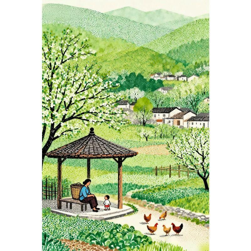 Metal Wall Poster, Agricultural Art, Decorative, 20x30cm