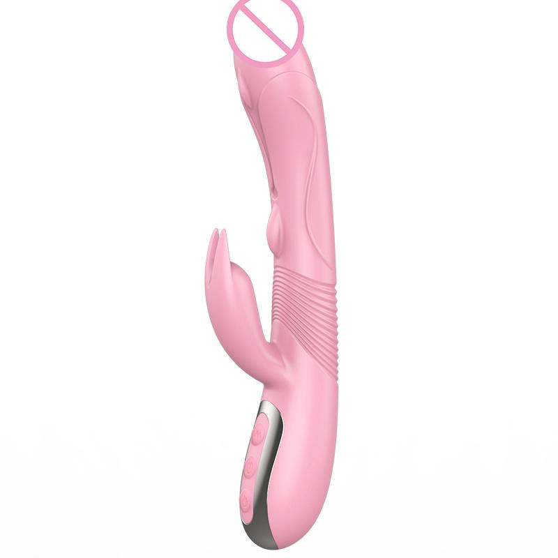 Rechargeable Tongue-Licking Vibrator - 12 Modes, Heating & Thrusting, Silicone G-Spot Stimulator for Orgasm & Pleasure