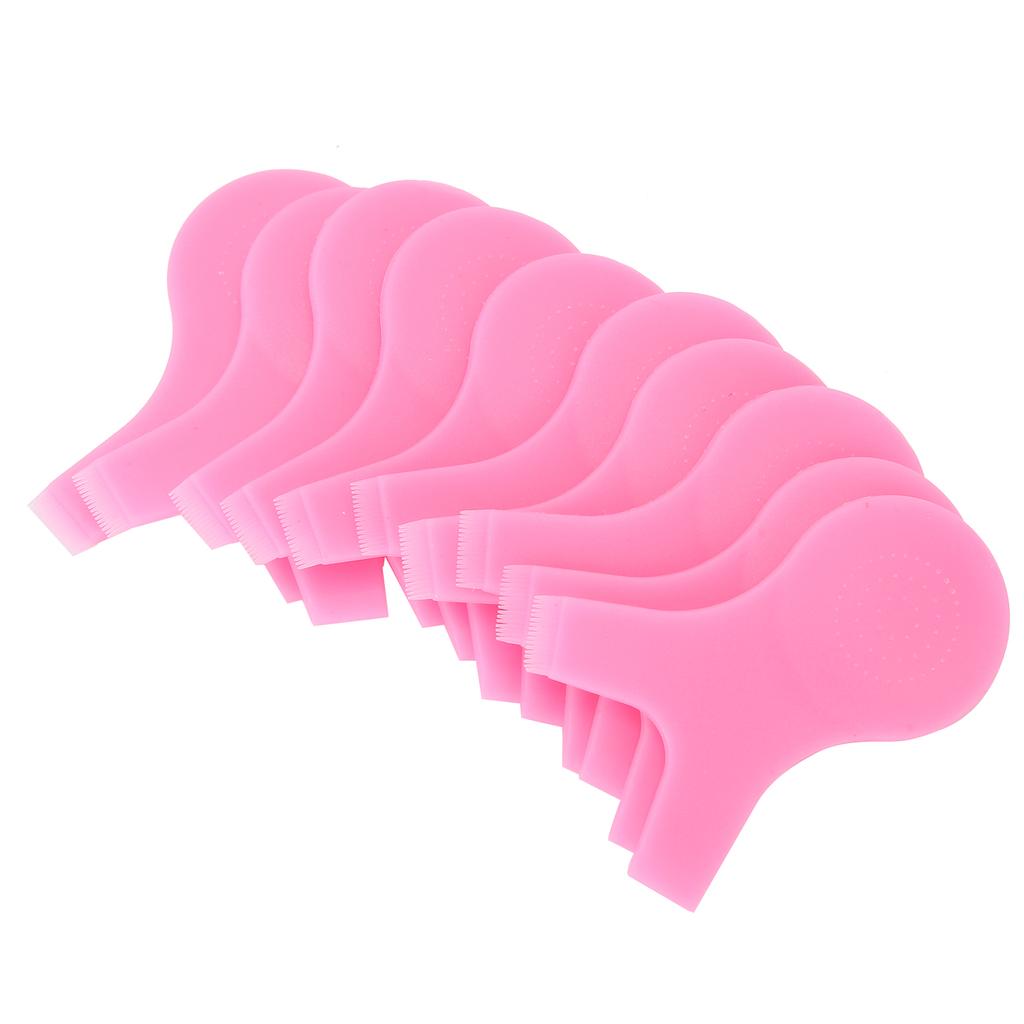 20pcs Eyelash Lift Brush Y Shape Eyelash Grafting Comb Curler AntiSlip Lash Perming Tool(Pink )