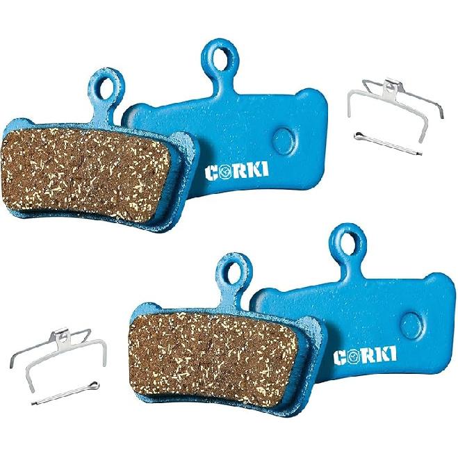2 Pairs Bicycle Disc Brake Pads for Sram Guide RSC Avid XO Elixir 7 9 Trail 4 Piston MTB Disc Brakes (Resin,Semi-Metallic,Sintered Metal)