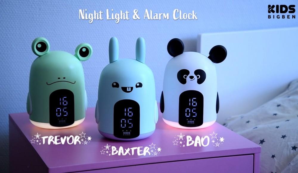 RKIDSRABBIT BIGBEN Budzik & Lampka nocna dla dzieci, BigBen