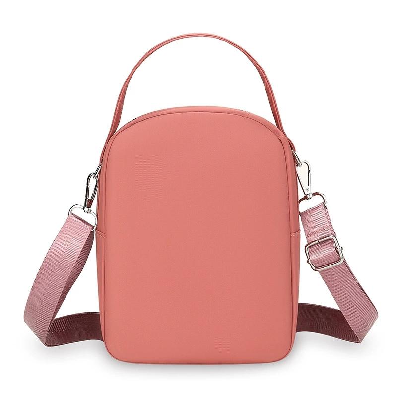 Lightweight Nylon Women'S Crossbody Bag Casual Mini Handbag With Multiple Zip Pouch Chic Design Shoulder Bag For Everyday Use