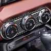 RRX Car Center Dash Board AC Panel Air Conditioning Control Button Climate Control Switch Sticker Carbon Fiber Accessories for Mazda MX 5 Miata ND
