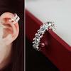 Grasiøs kvinner Dame Mote Sølv Gull Krystall Rhinestone Ear Cuff Wrap Brusk