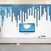 3D Square Wall Stickers Mosaic Mirror Wall Decal Acrylic DIY Mural for Living Room Bedroom Art Home Decor 2/3/4cm Large