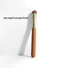 Portable Angled Contour Brush with Wooden Handle & Fiber Bristles
