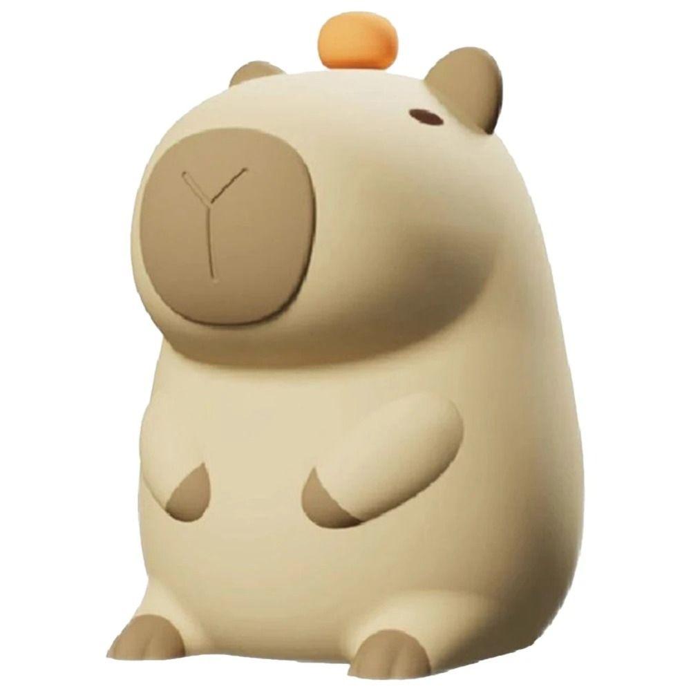 Soft Light Cartoon Capybara Night Light USB Rechargeable Kids Bedroom Decor New Sleep Night Lamp