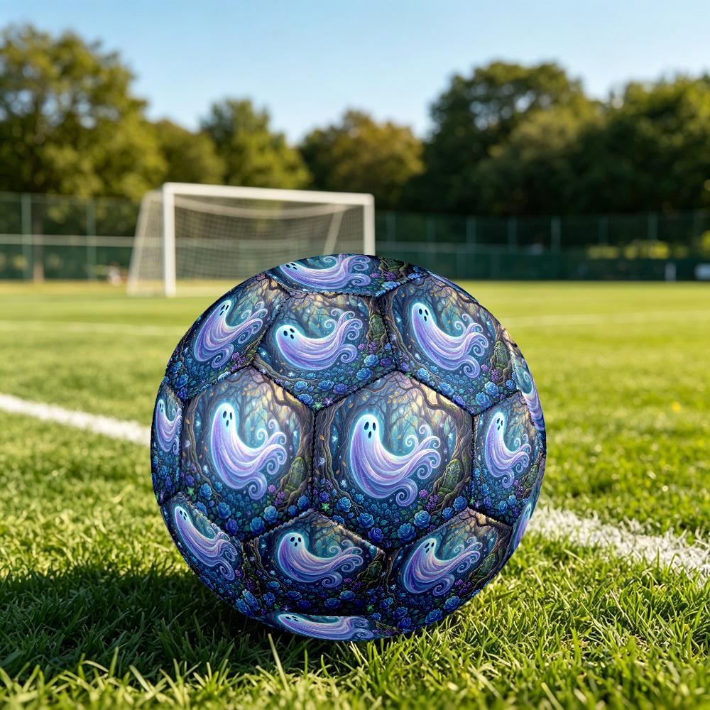 1pc Ghostly Forest Glow Durable Size 5 Soccer Ball Professional Match Training Football Indoor &Outdoor Sports Ball P60116