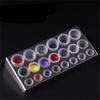 100pc S/M/L Plastic Disposable Microblading Tattoo Ink Cups Permanent Makeup Pigment Clear Holder Container Cap Tattoo Accessory