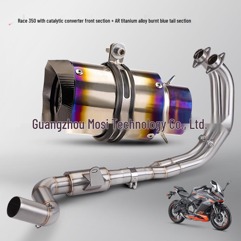 Stainless Steel Exhaust Muffler for Sai 350/400 - Front & Middle Sections, 51mm