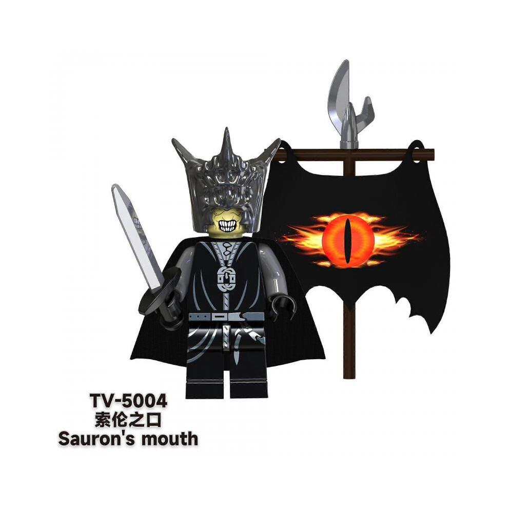 The Lord of the Rings Sauron+Frodo+Merry+Sam+Peregrin+RinggeestHeksenkoning Bouwsteen Pop 8PCS