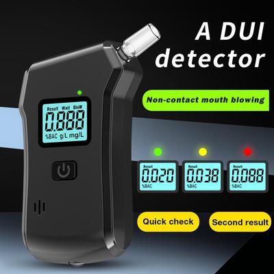 Bafômetro portátil de alta precisão com LCD, detector digital de álcool no hálito, testador de álcool, teste de direção embriagada para festas em casa