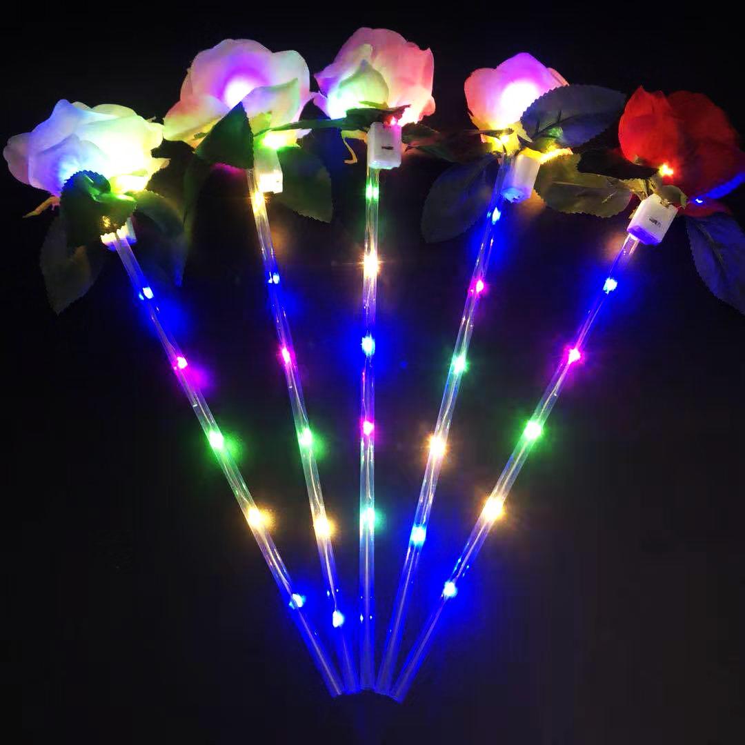 Подарок на свидание в День святого Валентина Неувядающая роза Подарок для пар Светящаяся роза Подарок для украшения на День святого Валентина Влюбленные пары