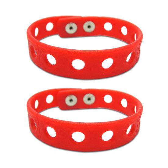 2 ks Silikonové náramky s přívěsky pro děti Nastavitelný náramek