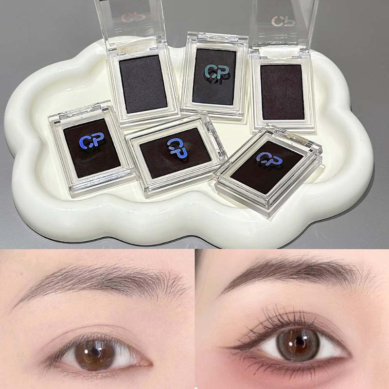 Cappuvini Dark Brown Monochrome Eyeshadow Cream Mashed Natural Smudge-Resistant Non-Drying Matte Eye Shadow Waterproof Eyeliner