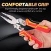 8-in-1 Multi-function Wire Stripper Electricians Voltage Testing Cable Cutting Scissors Crimping Pliers