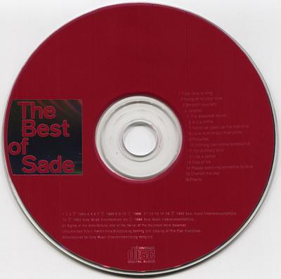 CD SADE - Best Of Sade ECP2802 Epic Europe Jazz Used
