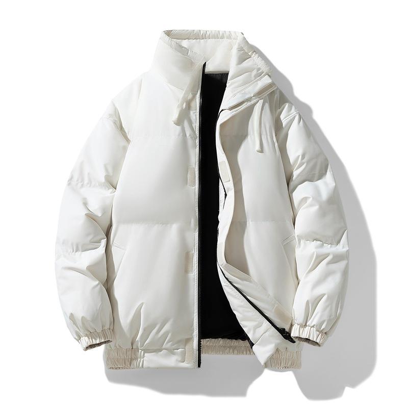 Padded clothes men's winter new thickened stand-up collar waterproof bread clothes loose trend padded jacket men's casual padded clothes