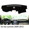 For Kia Sorento 2009-2012 Right and Left Hand Drive Car Dashboard Covers Mat Shade Cushion Pad Carpets Accessories