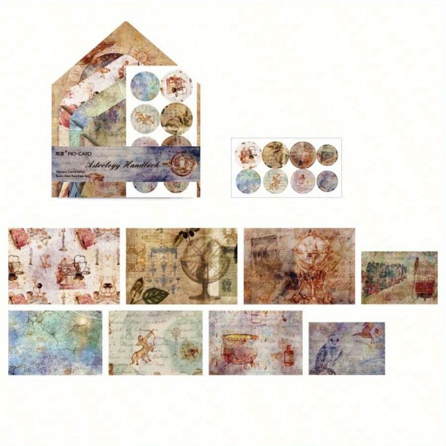 

Мини Винтажный Набор для Коллажа - Изысканные Конверты и Наклейки-Печати - Идеально Подходит для DIY Скрапбукинга, Художественного Ведения Дневника и Креативного Декорирования one-size разноцветный