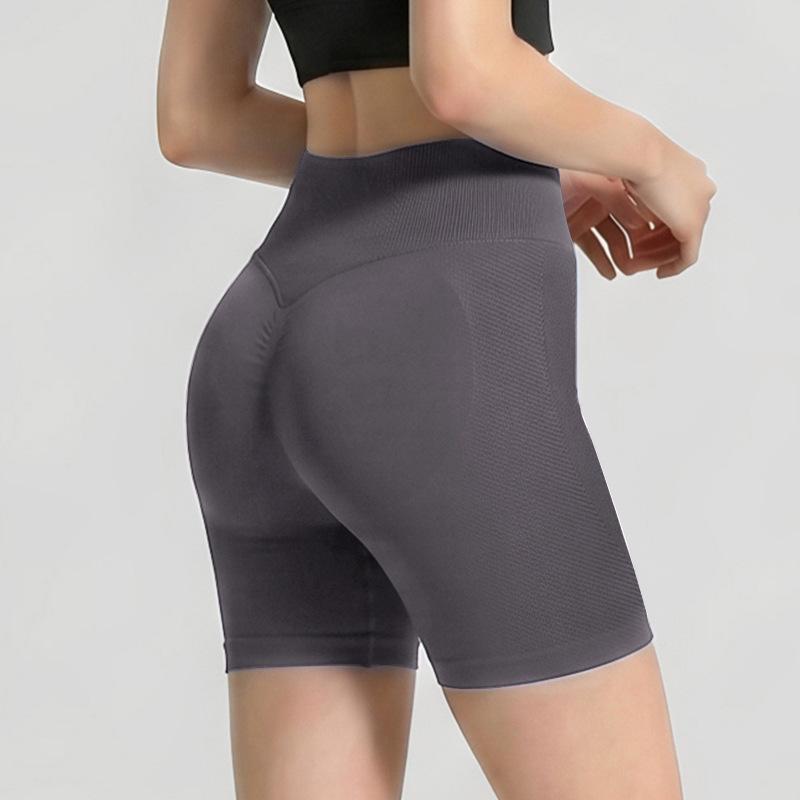 Cross Waist Yoga Shorts Peach Hip Fitness Shorts Hip Lift Women's High Waist Sports Shorts Women's Quick Drying Anti-light