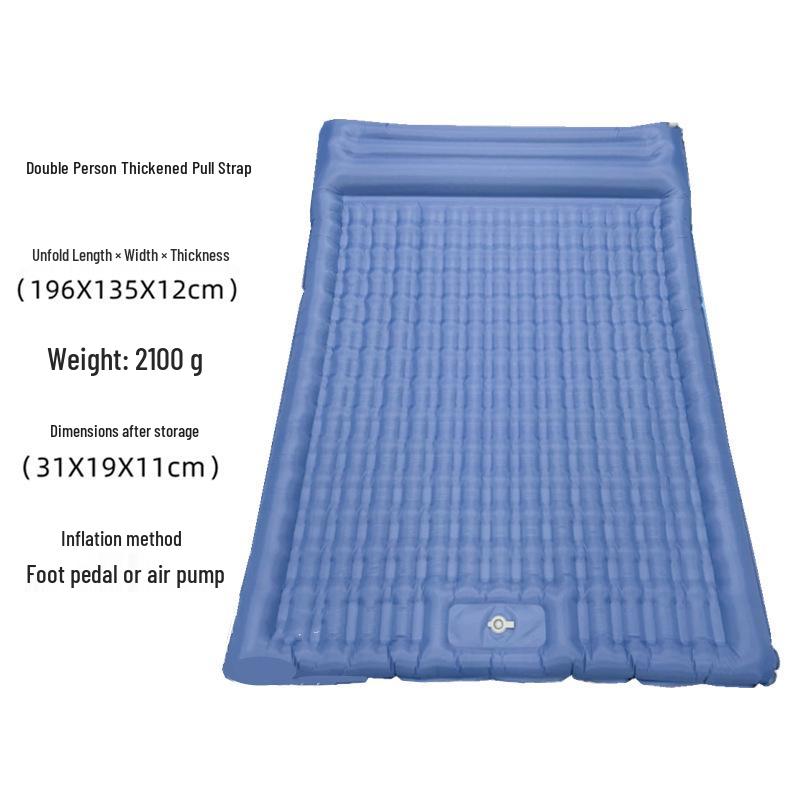 Thickened Outdoor Foldable Moisture-Proof Inflatable Tent Mat, Suitable for Single or Double Use.