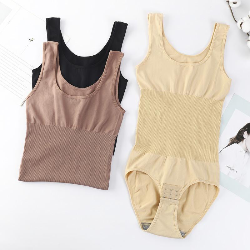 Plus-size Shapewear Jumpsuit: Slimming Waist and Tummy, Seamless, Figure-hugging, Bum-lifting, and Body-sculpting Vest-style Jumpsuit