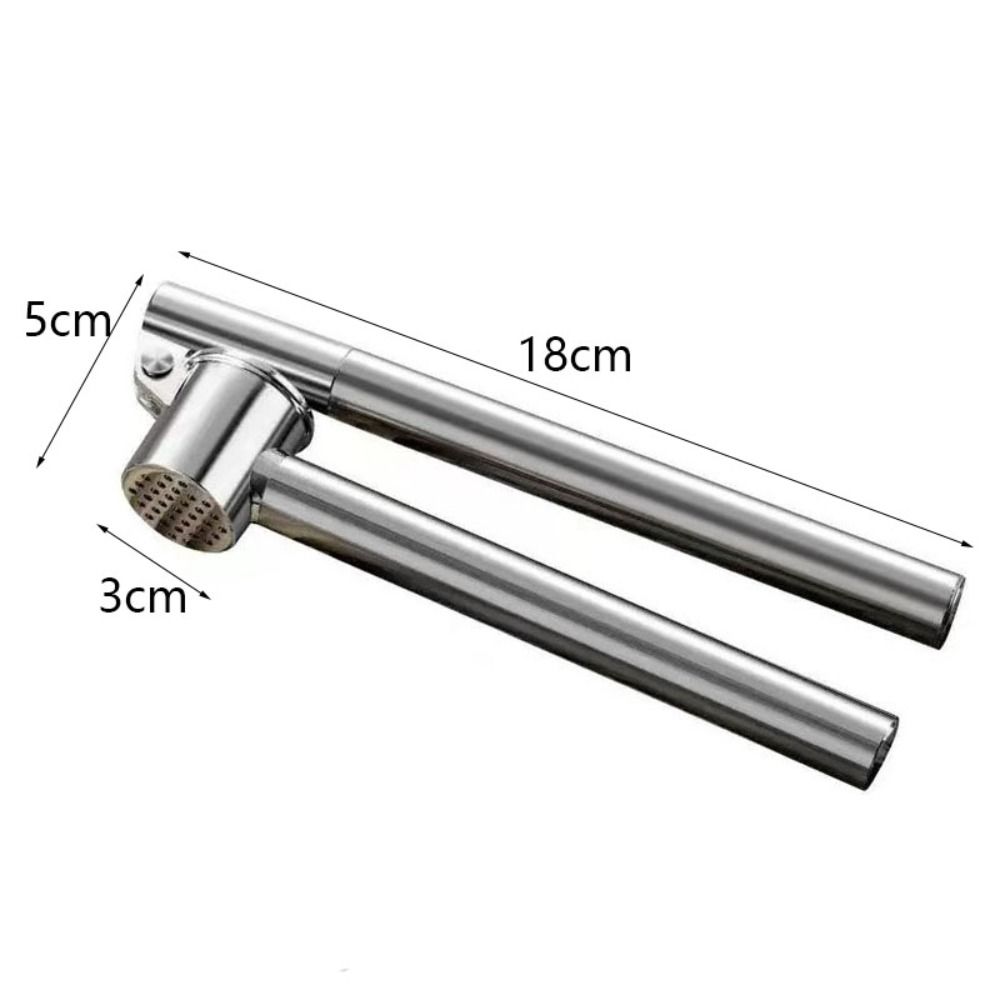 Stainless Steel Garlic Press Detachable Ginger Mud Squeezer Food Processor Garlic Masher  Vegetable