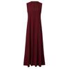 Fashion Deep V Neck Solid Color Sleeveless Long Dress Comfortable Breathable High Recognition Elegant Slimming Flattering Fit