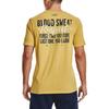 Under Armour Johnson Series Letter Print Short Sleeve T-Shirt Men tops Yellow 1370482-760
