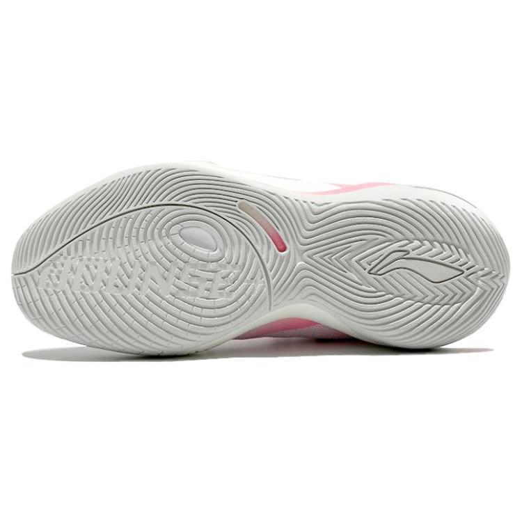 Li Ning Comfortable Cushioning, Wear Resistant Low Top Basketball Shoes Men's Pink ABPS047-2